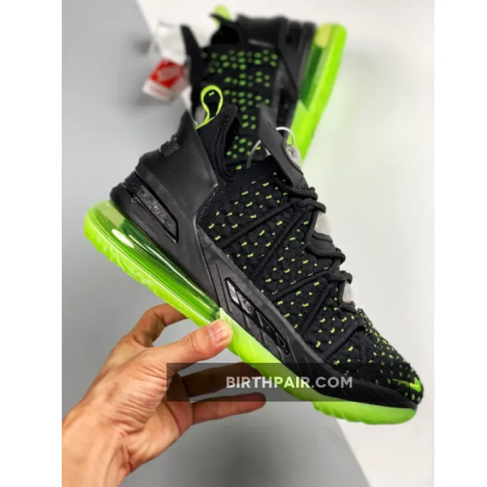 Nike LeBron 18 “Dunkman” Black/Electric Green VS-E8J7YWC
