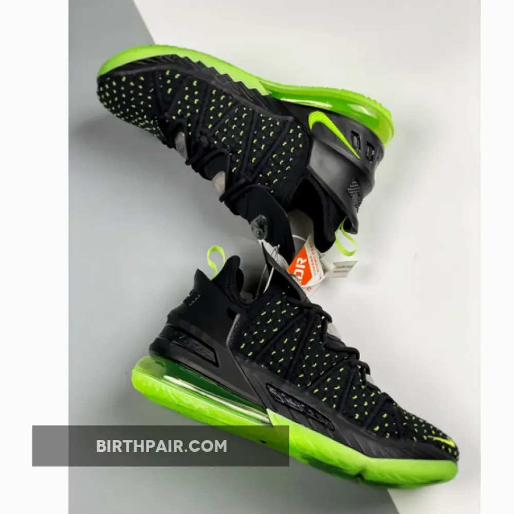 Nike LeBron 18 “Dunkman” Black/Electric Green VS-E8J7YWC