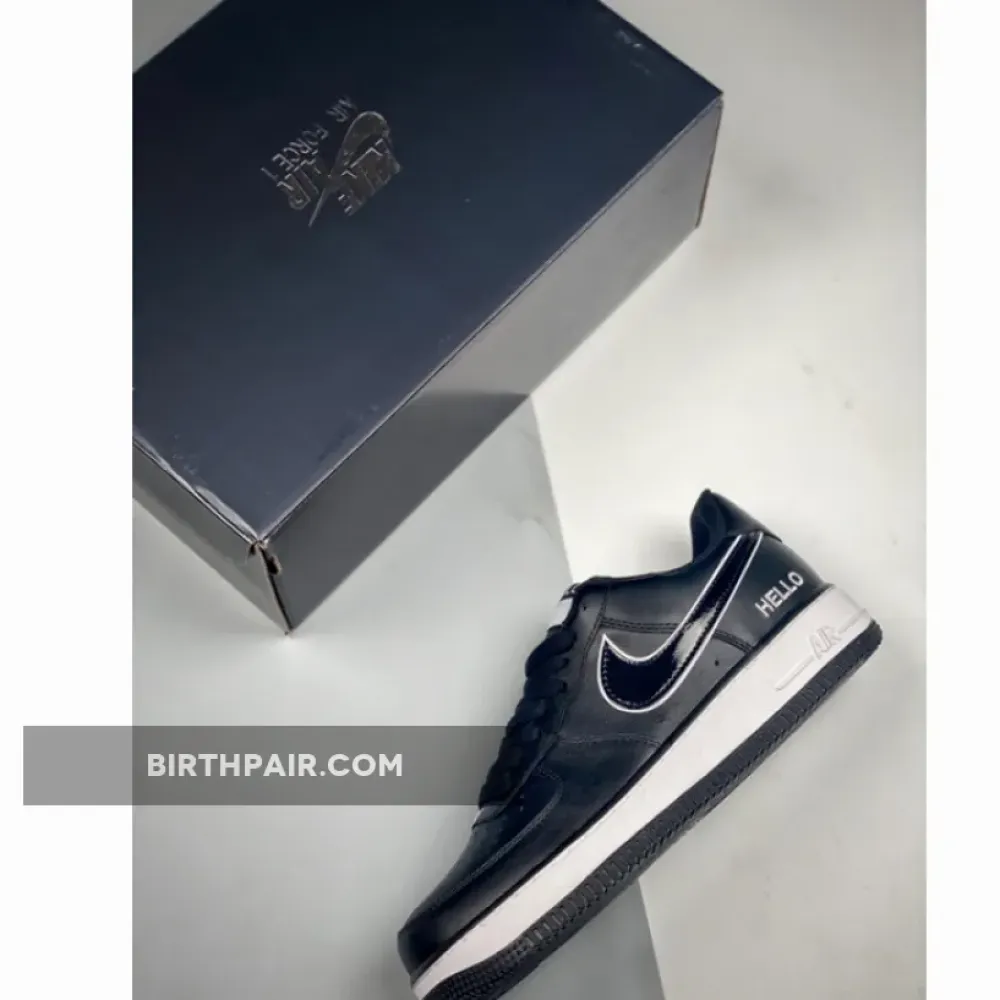 Nike Air Force 1 Low “HELLO” Black/Black-White VS-R56JRXG