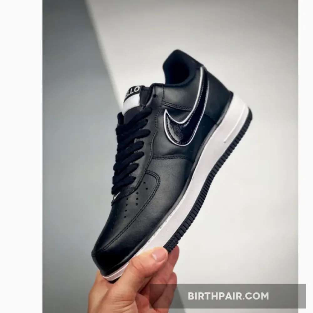 Nike Air Force 1 Low “HELLO” Black/Black-White VS-R56JRXG