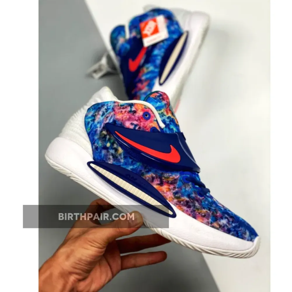 Nike KD 14 Deep Royal Blue/Pale Coral-Coconut Milk VS-OY0X46Z