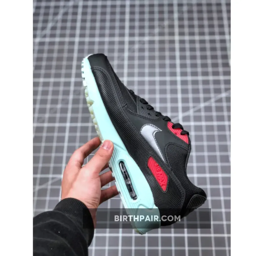 Nike Air Max 90 Premium Vinyl Black/Cool Grey-Teal Tint-University Red VS-L1SUP55