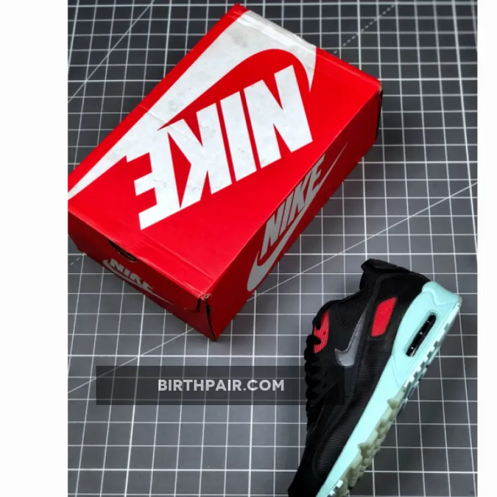 Nike Air Max 90 Premium Vinyl Black/Cool Grey-Teal Tint-University Red VS-L1SUP55