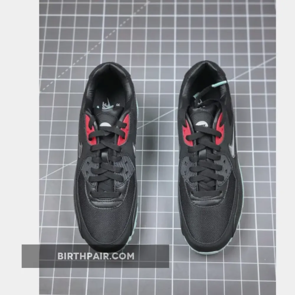 Nike Air Max 90 Premium Vinyl Black/Cool Grey-Teal Tint-University Red VS-L1SUP55