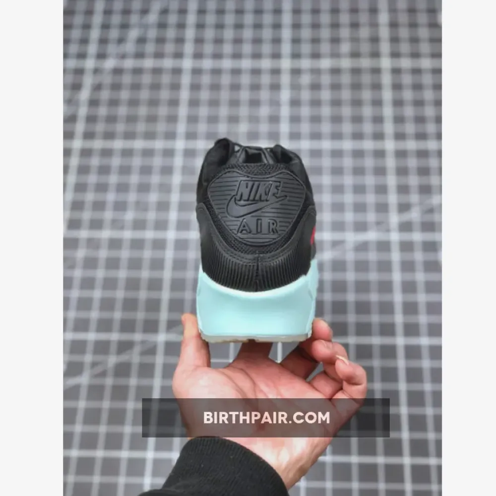 Nike Air Max 90 Premium Vinyl Black/Cool Grey-Teal Tint-University Red VS-L1SUP55