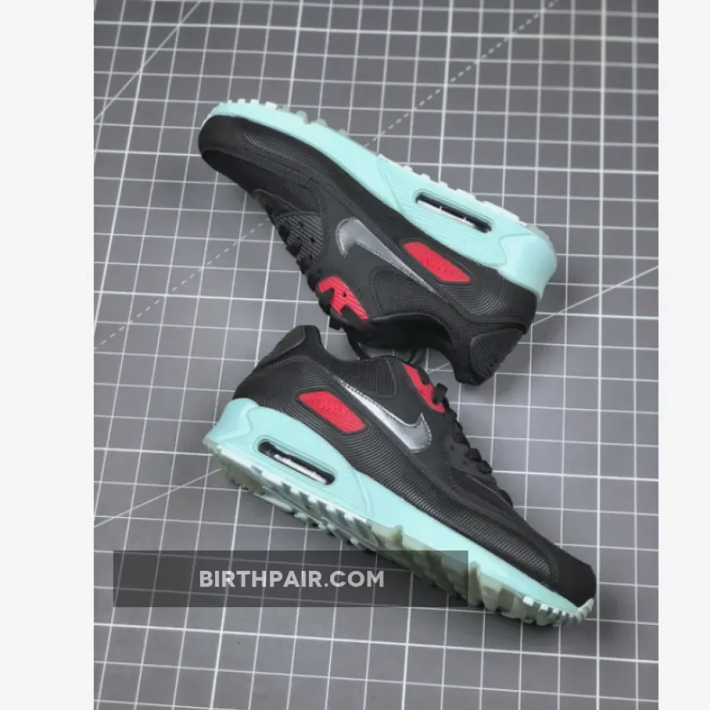 Nike Air Max 90 Premium Vinyl Black/Cool Grey-Teal Tint-University Red VS-L1SUP55