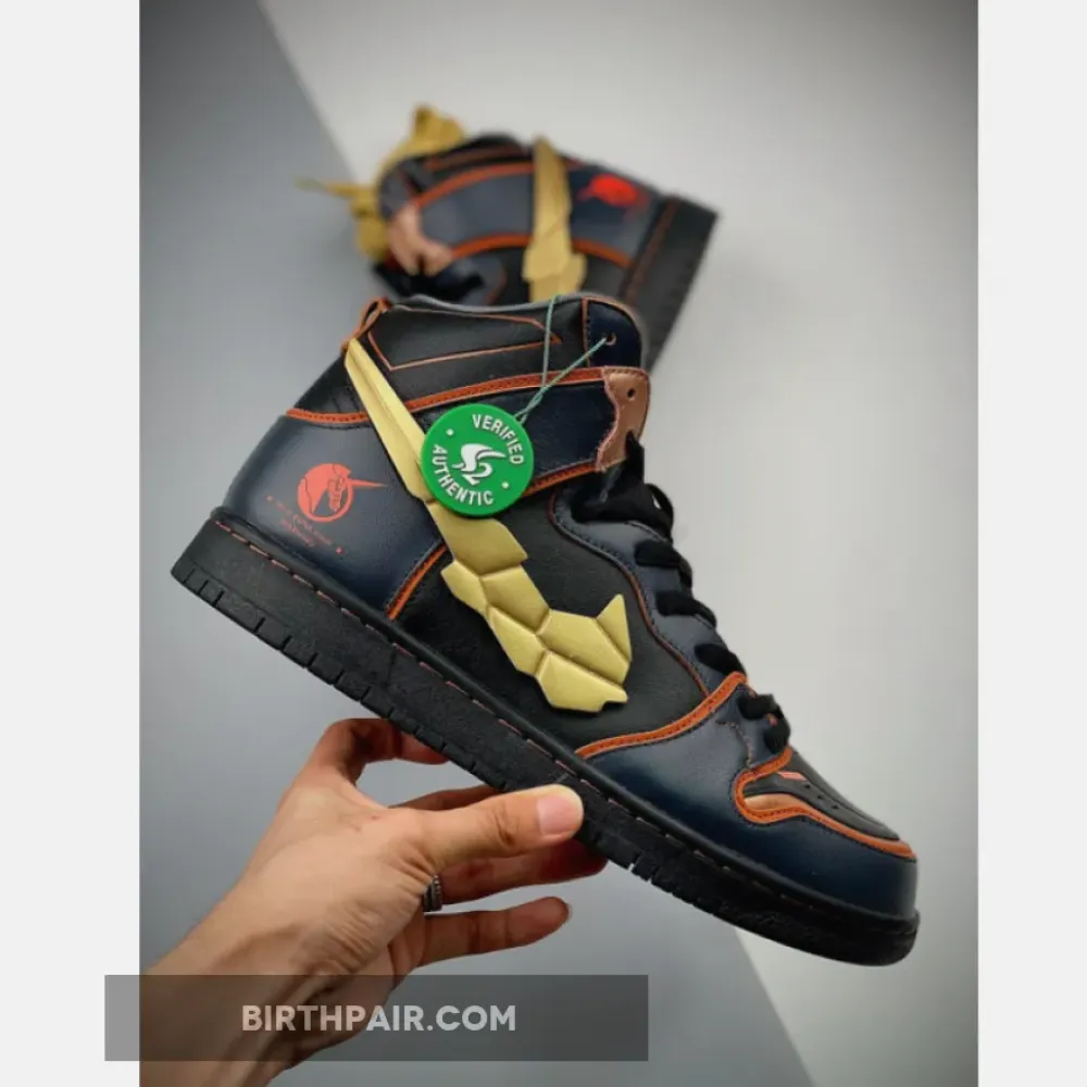 Gundam x Nike SB Dunk High Thunder Blue/Metallic Gold VS-C43D8MF