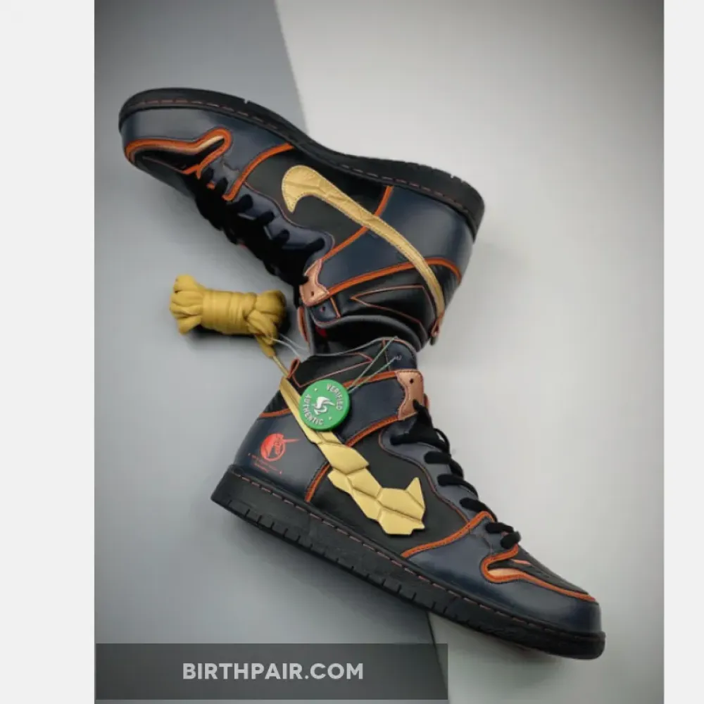 Gundam x Nike SB Dunk High Thunder Blue/Metallic Gold VS-C43D8MF