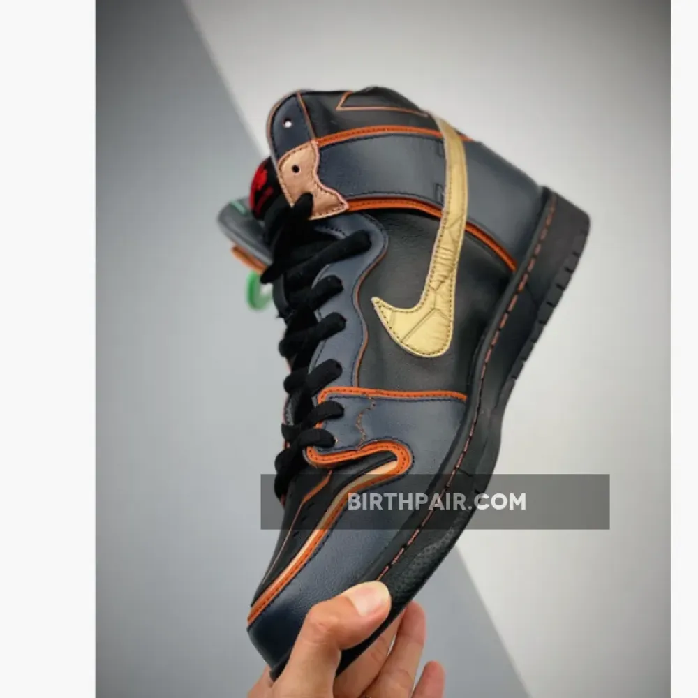 Gundam x Nike SB Dunk High Thunder Blue/Metallic Gold VS-C43D8MF