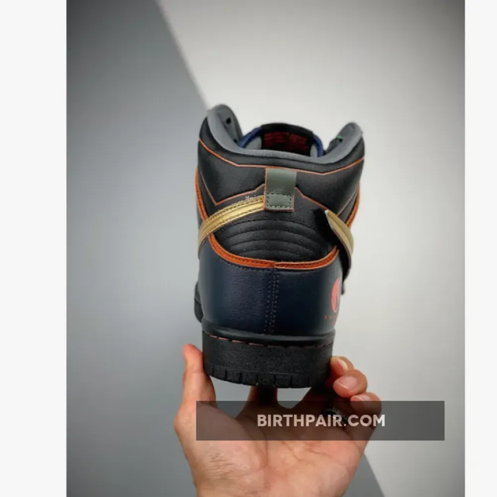 Gundam x Nike SB Dunk High Thunder Blue/Metallic Gold VS-C43D8MF
