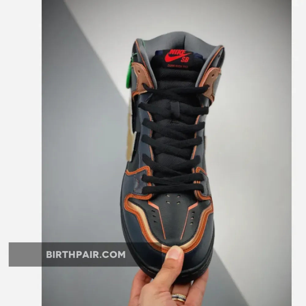 Gundam x Nike SB Dunk High Thunder Blue/Metallic Gold VS-C43D8MF