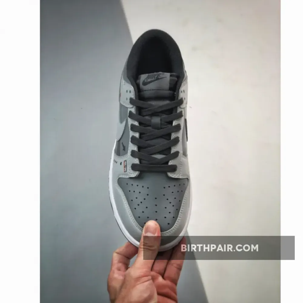 Custom Nike Dunk Low Drak Grey Black VS-5Q8HZXV