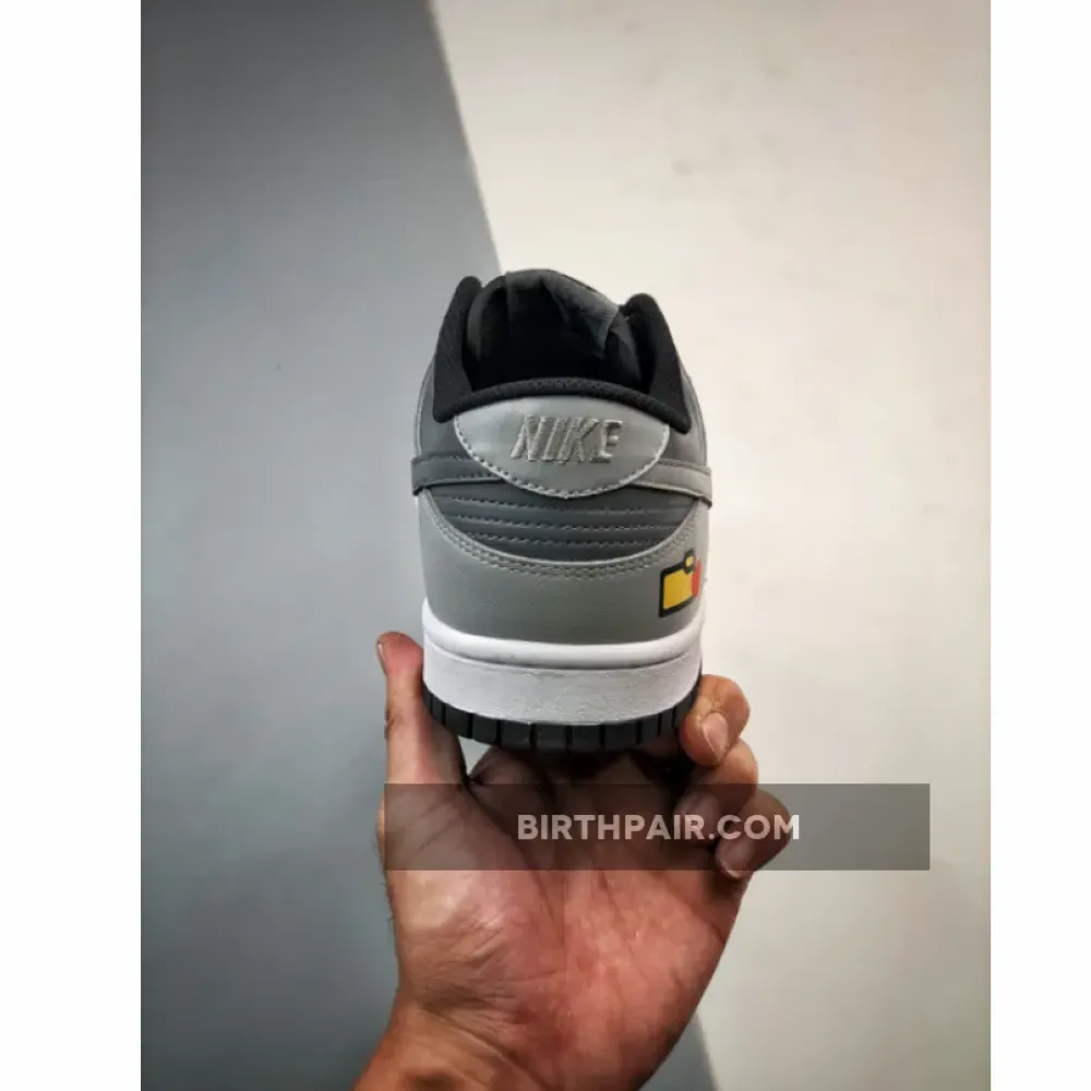 Custom Nike Dunk Low Drak Grey Black VS-5Q8HZXV