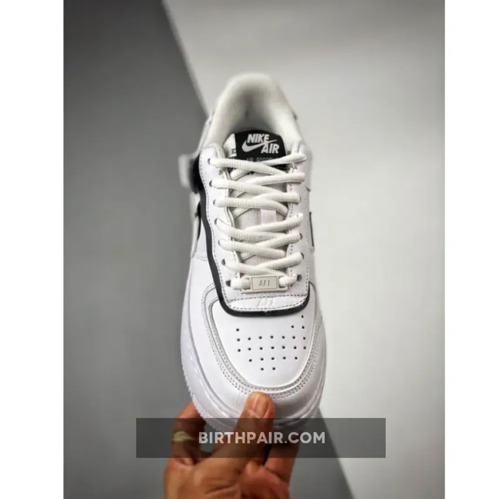 Custom Nike Air Force 1 Shadow White Black VS-4K15ACP