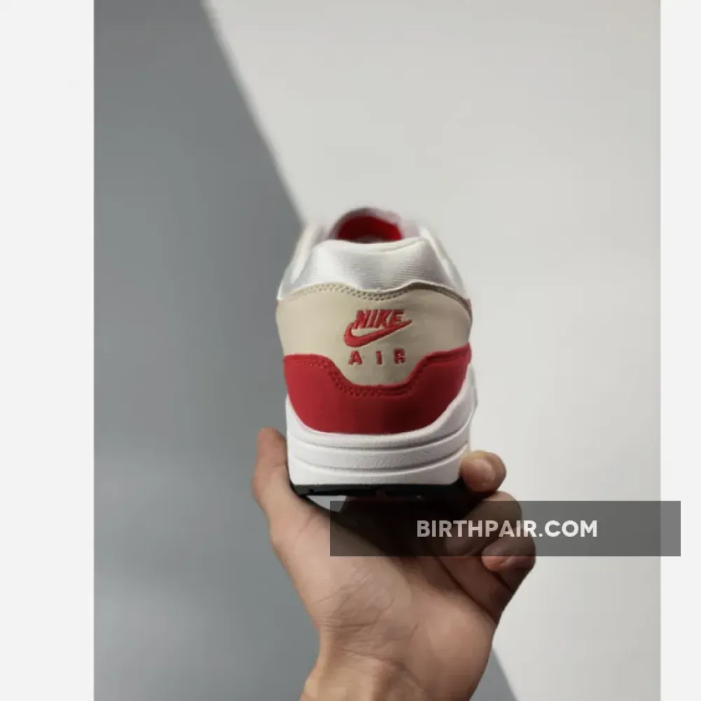 Nike Air Max 1 Anniversary White/University Red 908375-103 VS-P4KTRJD