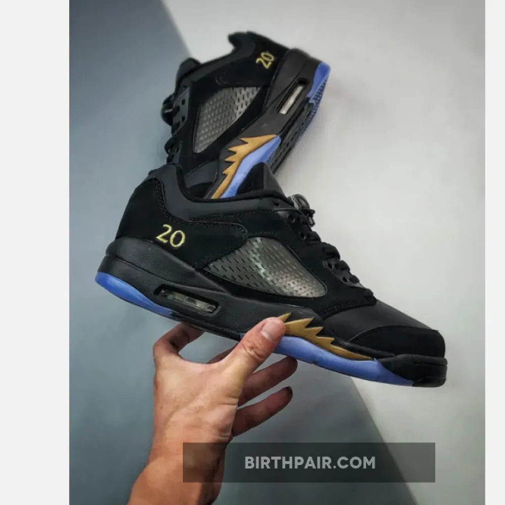 Air Jordan 5 Low ” Wings” Black/Metallic Gold DJ1094-001 VS-PJLB6MB