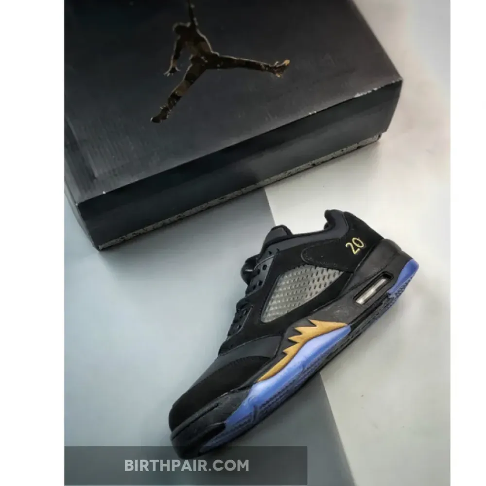 Air Jordan 5 Low ” Wings” Black/Metallic Gold DJ1094-001 VS-PJLB6MB