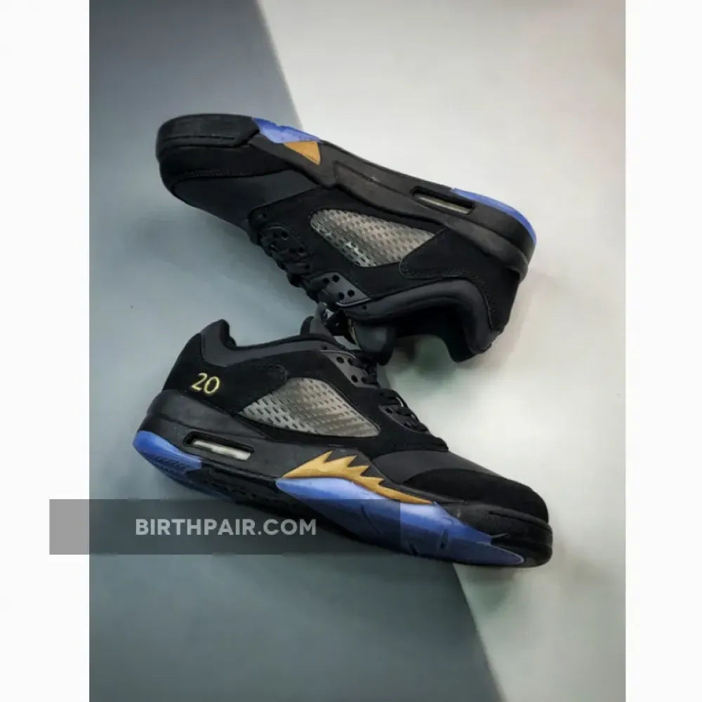Air Jordan 5 Low ” Wings” Black/Metallic Gold DJ1094-001 VS-PJLB6MB