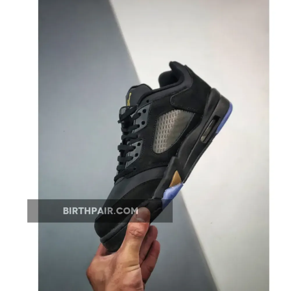 Air Jordan 5 Low ” Wings” Black/Metallic Gold DJ1094-001 VS-PJLB6MB