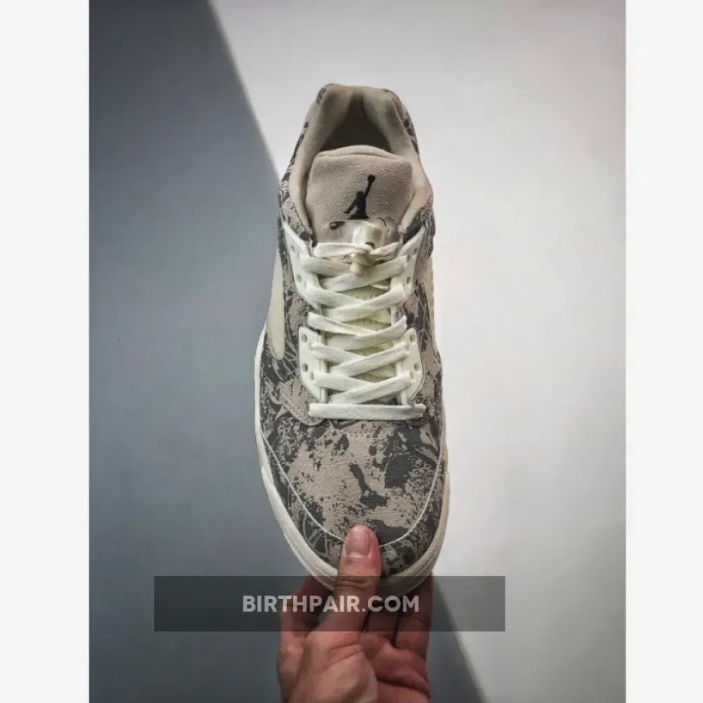 Air Jordan 5 Low ” Expression” Coconut Milk/Black-White DA8016-100 VS-X8AV8P1