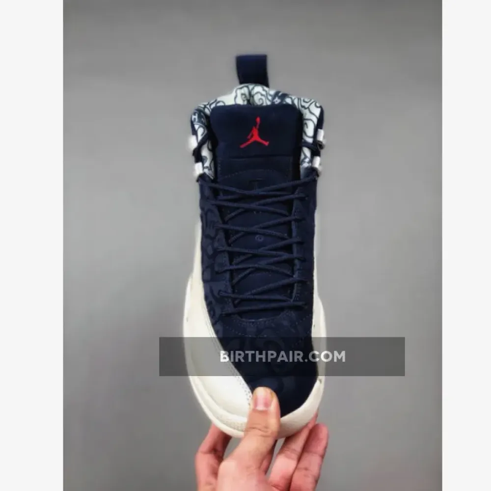 Air Jordan 12 ” International Flight” College Navy/Sail-University Red VS-NOOD16N