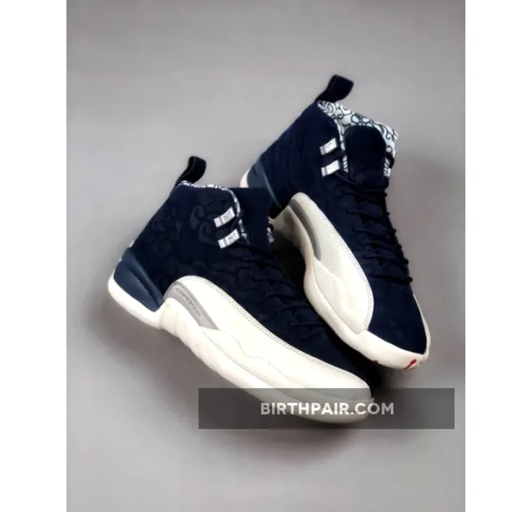 Air Jordan 12 ” International Flight” College Navy/Sail-University Red VS-NOOD16N
