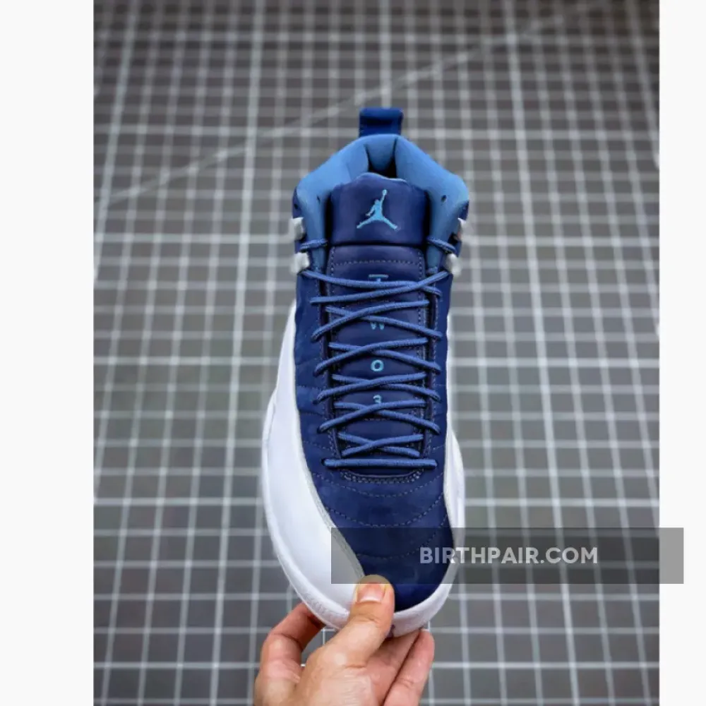 Air Jordan 12 ” Indigo” Stone Blue/Legend Blue-Obsidian VS-635QP03