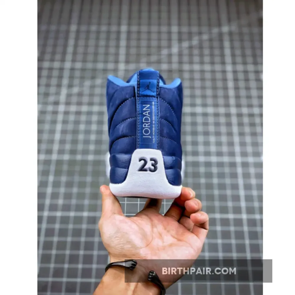 Air Jordan 12 ” Indigo” Stone Blue/Legend Blue-Obsidian VS-635QP03