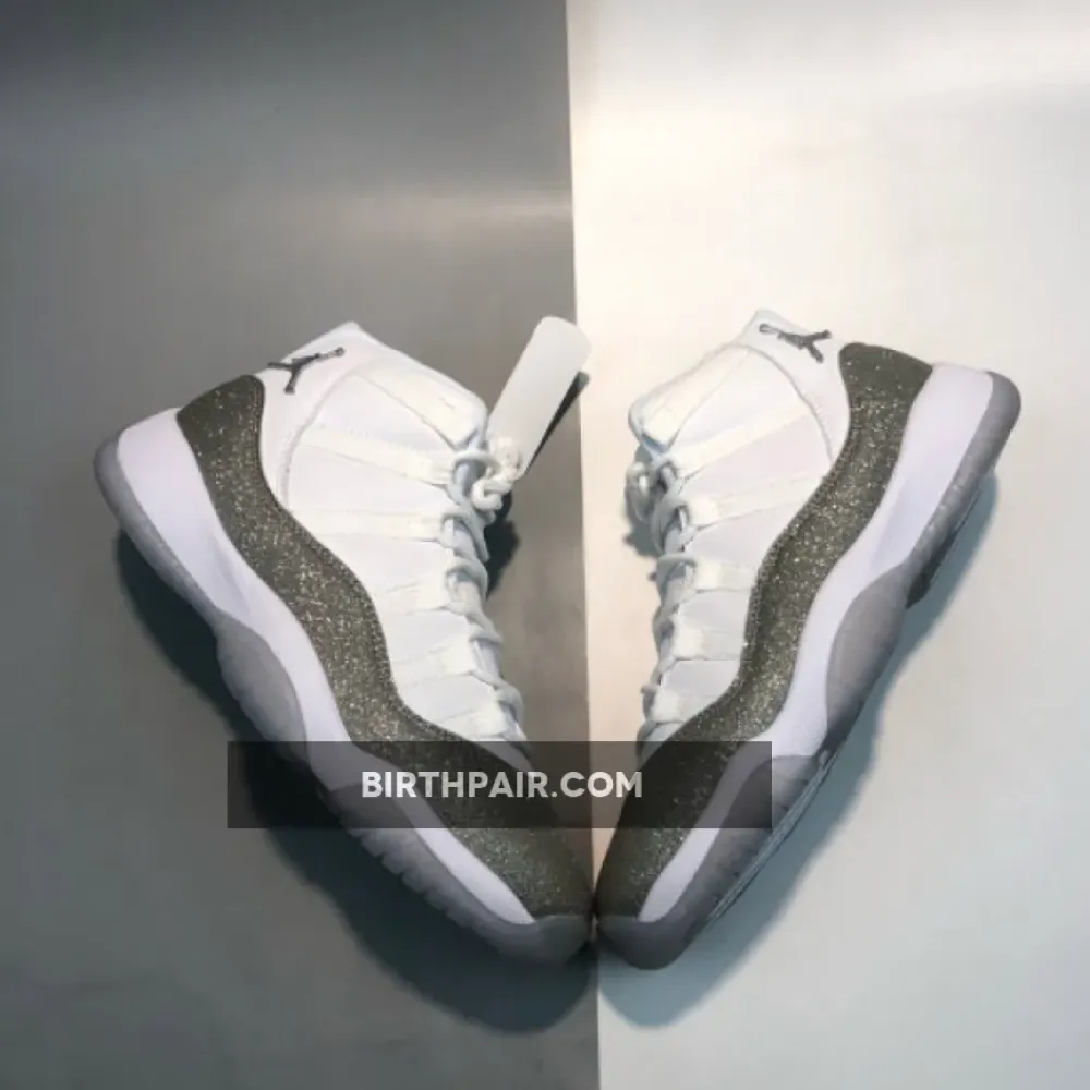 Air Jordan 11 White/Metallic Silver-Vast Grey VS-281B5VL