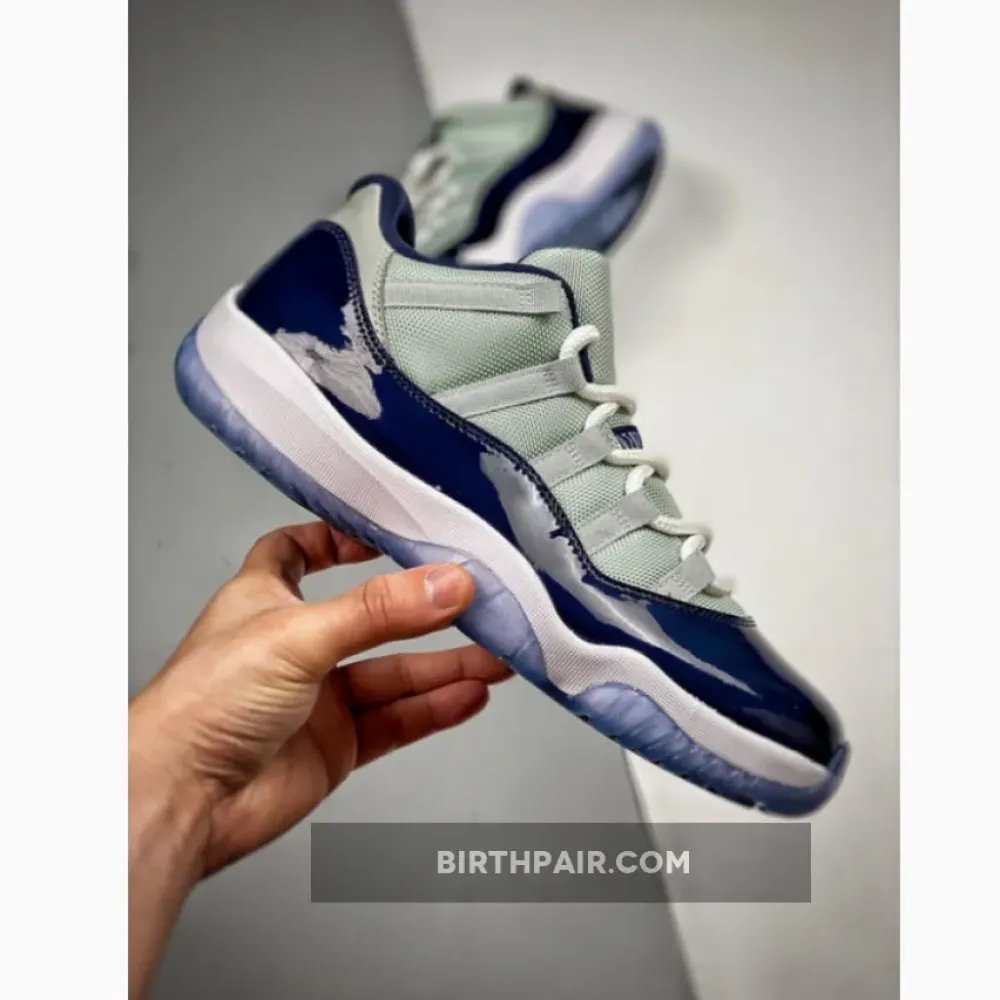 Air Jordan 11 Low ” Georgetown” Grey Mist/White-Midnight Navy VS-1BVFBGI