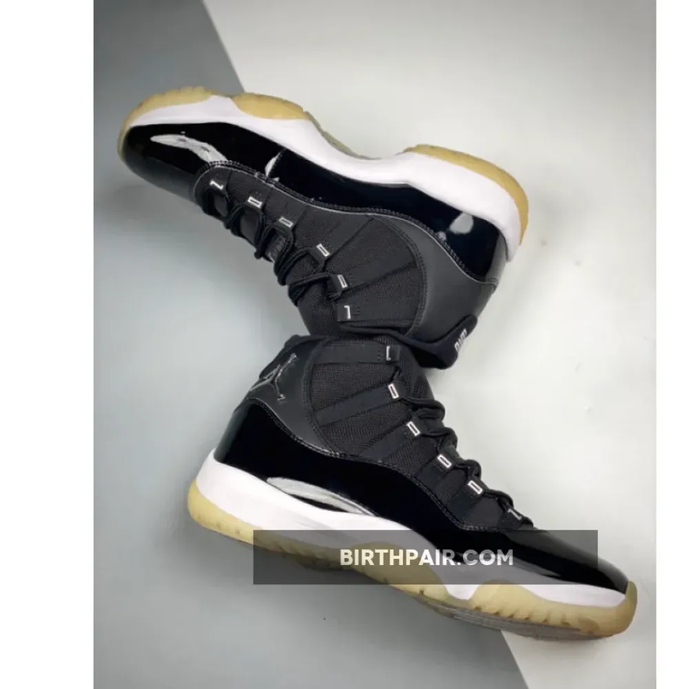 Air Jordan 11 ” Jubilee 25th Anniversary” Black/Clear-White-Metallic Silver VS-E87EO3P