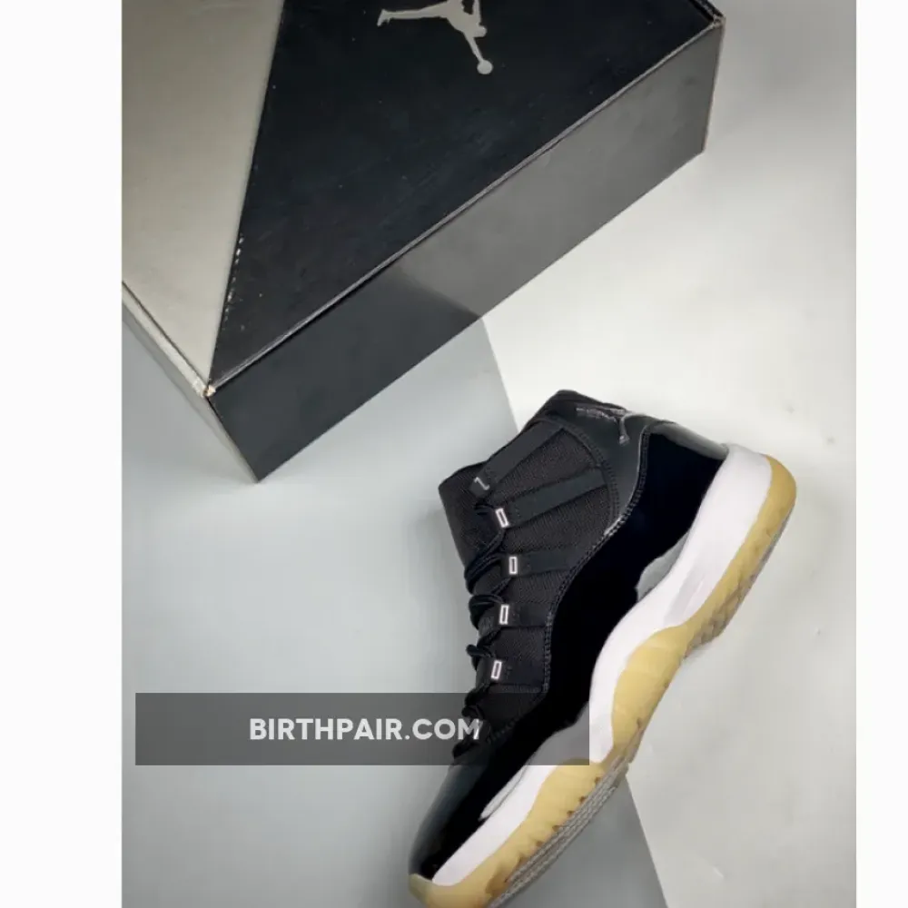 Air Jordan 11 ” Jubilee 25th Anniversary” Black/Clear-White-Metallic Silver VS-E87EO3P