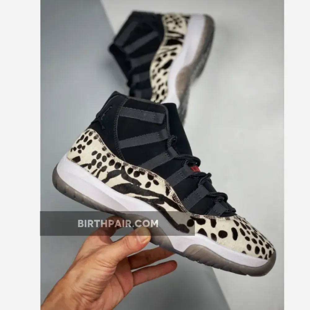Air Jordan 11 ” Animal Instinct” Black/Red-Sail-White VS-0ZO5AXB