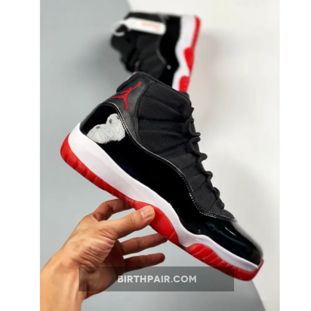 Air Jordan 11 ‘Bred 2019’ Black/White-Varsity Red 378037-061 VS-C7VVCBQ