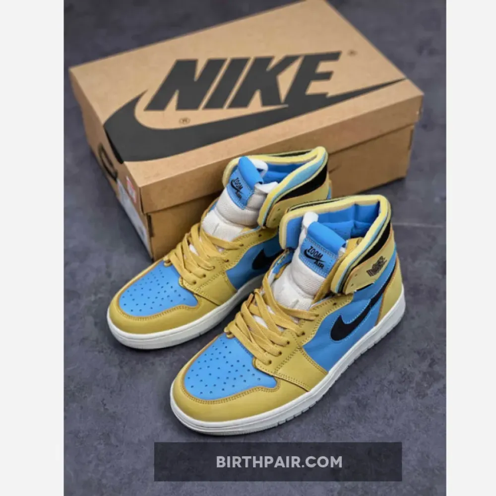 Air Jordan 1 Zoom Comfort Tan Light Blue VS-HJBBBI0