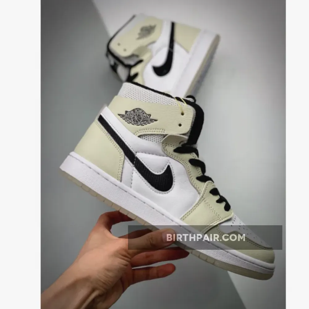 Air Jordan 1 Zoom Comfort Sail Black CT0979-002 VS-0PFH5NS