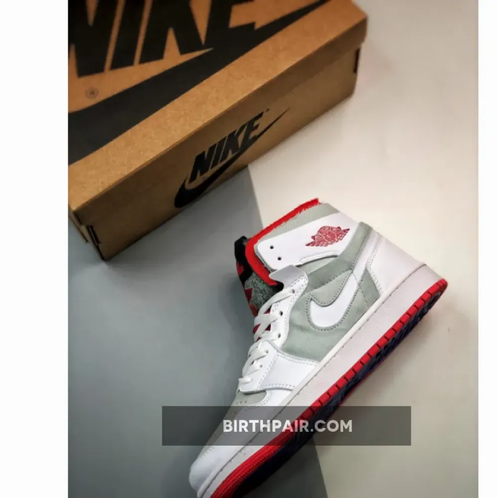 Air Jordan 1 Zoom CMFT ” Hare” White/Grey-Red CT0978-100 VS-CK21SEA