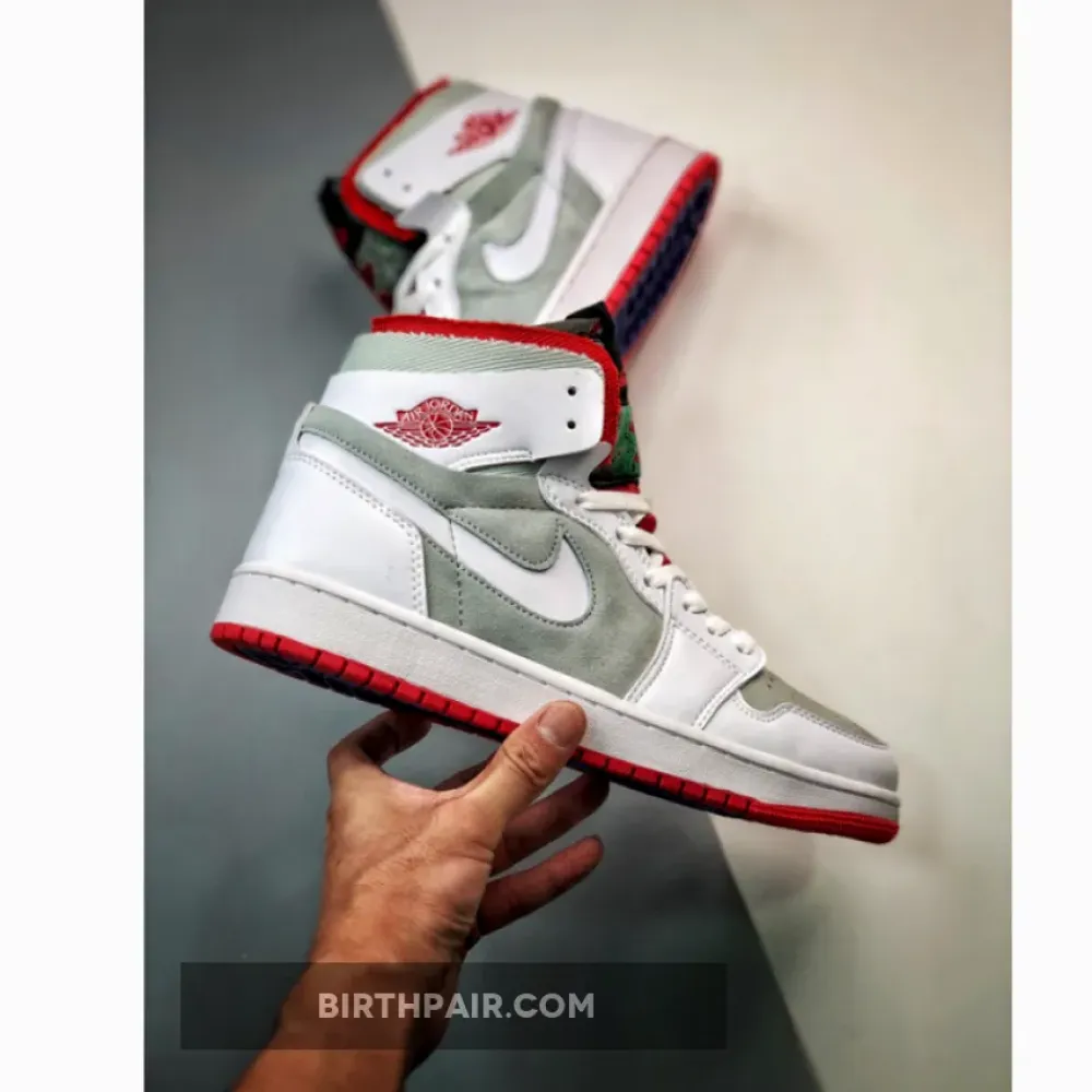 Air Jordan 1 Zoom CMFT ” Hare” White/Grey-Red CT0978-100 VS-CK21SEA