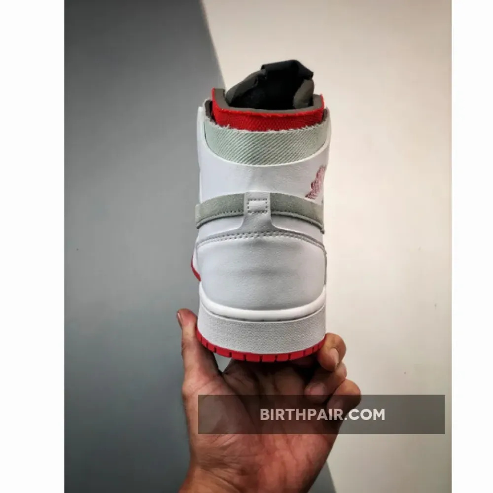 Air Jordan 1 Zoom CMFT ” Hare” White/Grey-Red CT0978-100 VS-CK21SEA